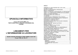 opuscolo informativo lineamenti per l