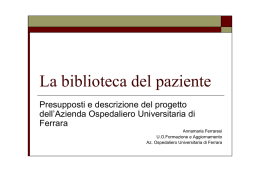 La biblioteca del paziente-Ferrarresi