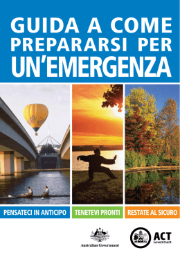 Italian Guide to Planning For An Emergency