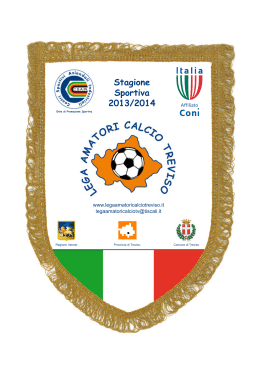 opuscolo  - Lega Amatori Calcio Treviso