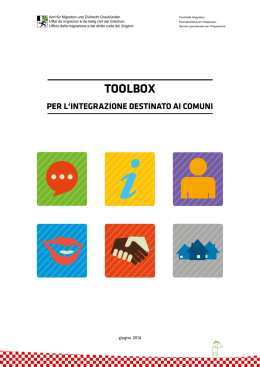 Opuscolo "Toolbox per l`integrazione destinato ai comuni"