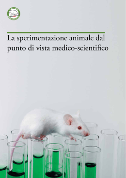 La sperimentazione animale dal