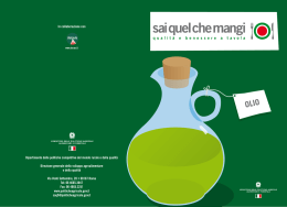 Olio - Ministero delle politiche agricole alimentari e forestali