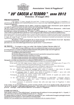 Regolamento 2012 - AMICI DI POGGIBONSI