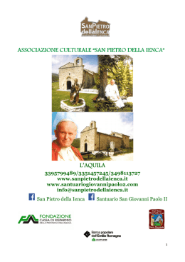 opuscolo informativo 2015 - Adunata Nazionale Alpini L`Aquila 2015