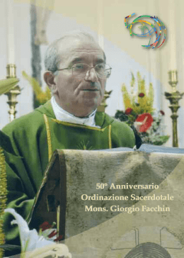 opuscolo anniversario sacerdozio don giorgio facchin