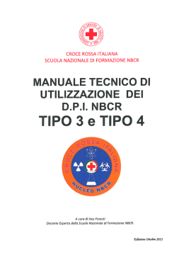 manuale tecnico di utilizzazione dei dpi nbcr