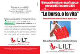 Parte Prima - I tumori in Italia