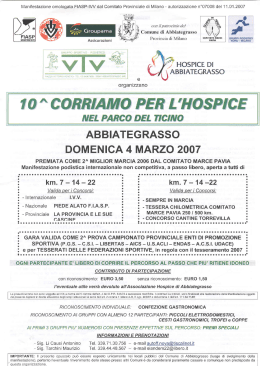 Corriami per L`Hospice - Gruppo Sportivo virtuale COMPA Seregno