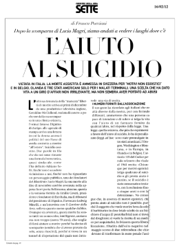 L`aiuto al suicidio