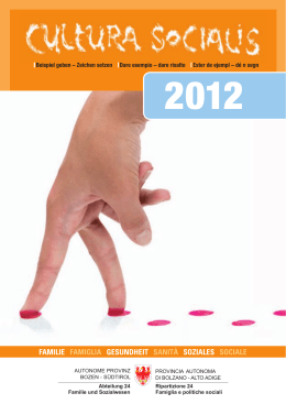 Brosch&uuml;re 2012 - Autonome Provinz Bozen