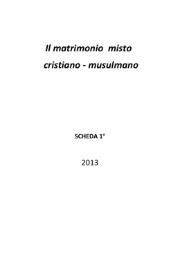 Il matrimonio misto