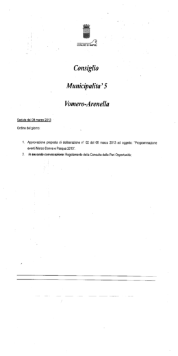 Verbale della seduta