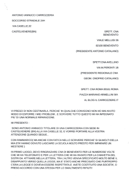 lettera integrale - Blog IlCarrozziere.it