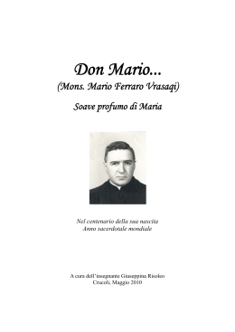 Scarica l`opuscolo per il centenario della nascita di