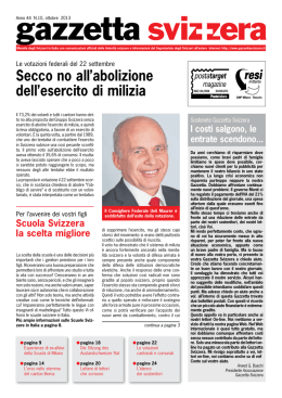 Ottobre 2013 - Gazzetta Svizzera