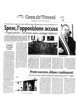 Spese, l`op osizione accusa