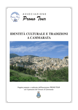 Identit&agrave; culturale e tradizioni a Cammara