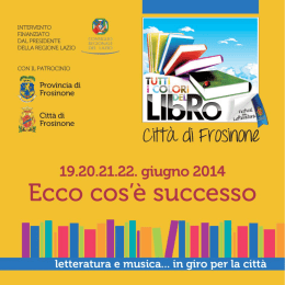 Scarica l`opuscolo della prima Edizione