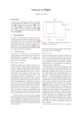 Libretti in LaTeX
