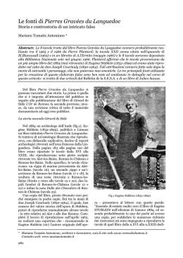 Le fonti di Pierres Grav&eacute;es du Languedoc - Rennes-le