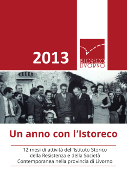 Scarica l`opuscolo "2013 Un anno con l`Istoreco"
