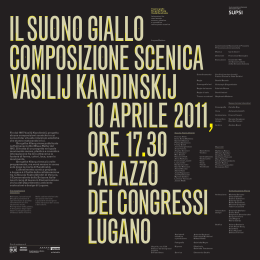 Novecento e presente - Conservatorio della Svizzera Italiana
