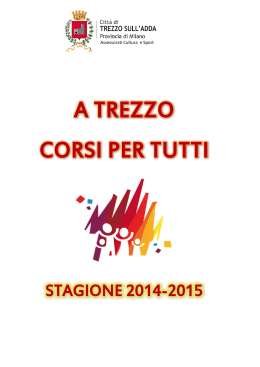 Corsi 2014-2015 - Comune Trezzo sull`Adda