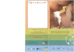 Opuscolo mamme libere dal fumo