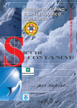 Sicuri con la neve - Soccorso Alpino e Speleologico Lazio