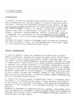 il piccolo gruppo - Femminismo: gli anni ruggenti