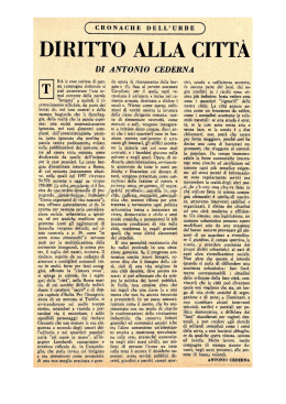 diritto alla città - Archivio Antonio Cederna