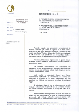comunicazione n.55 - Ordine dei Medici di Vercelli
