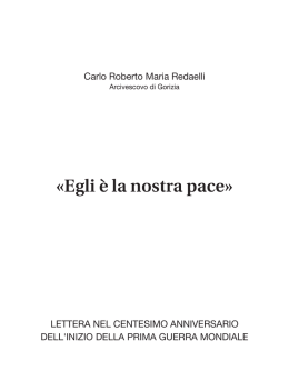 Opuscolo Egli e la nostra pace OK.indd