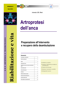 Opuscolo Artroprotesi Anca