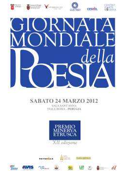 opuscolo Giornata mondiale della poesia 2012