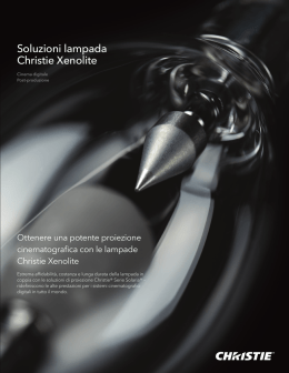 Soluzioni lampada Christie Xenolite