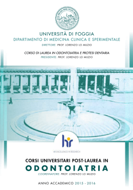 Opuscolo odontoiatria 2015-6 - Ordine dei Medici di Campobasso