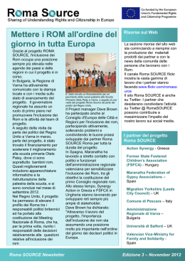 Mettere i ROM all`ordine del giorno in tutta Europa