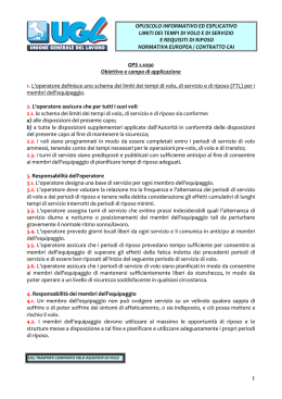 OPUSCOLO INFORMATIVO ED ESPLICATIVO