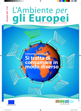 Si tratta di consumare in modo diverso