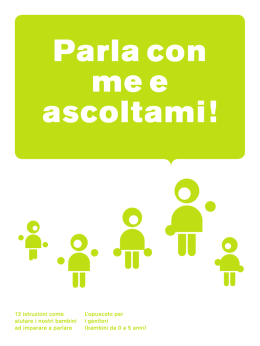 L`opuscolo per i genitori (bambini da 0 a 5 anni) 12