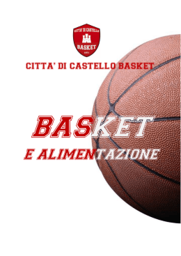 L`alimentazione nel basket