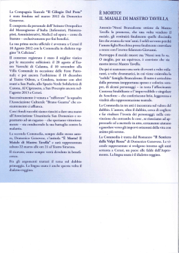 La Compagnia Teatrale &ldquo;Il Ciliegio Del Prete&rdquo;