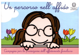 Tratto dall`opuscolo "Un percorso nell`affido"