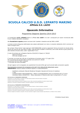 SCUOLA CALCIO U.S.D. LEPANTO MARINO