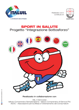Opuscolo Sport in salute