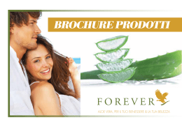 brochure prodotti - Aloe Vera Forever Benessere Naturale
