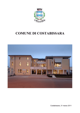 opuscolo informativo servizi del comune di costabissara