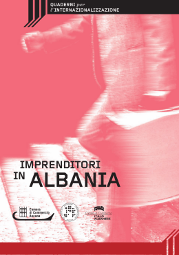 opuscolo albania - fine - Camera di Commercio di Ancona